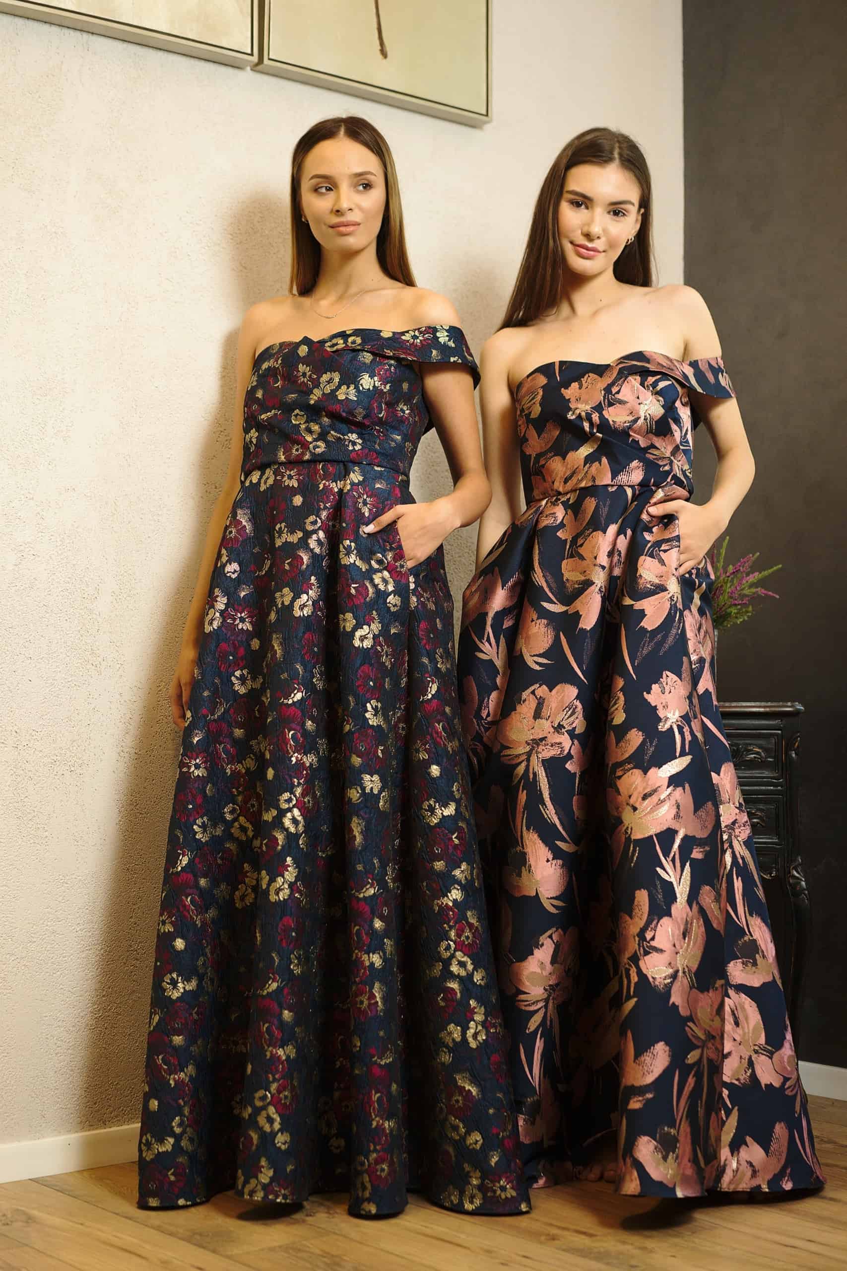 Rochie lungă din brocart I