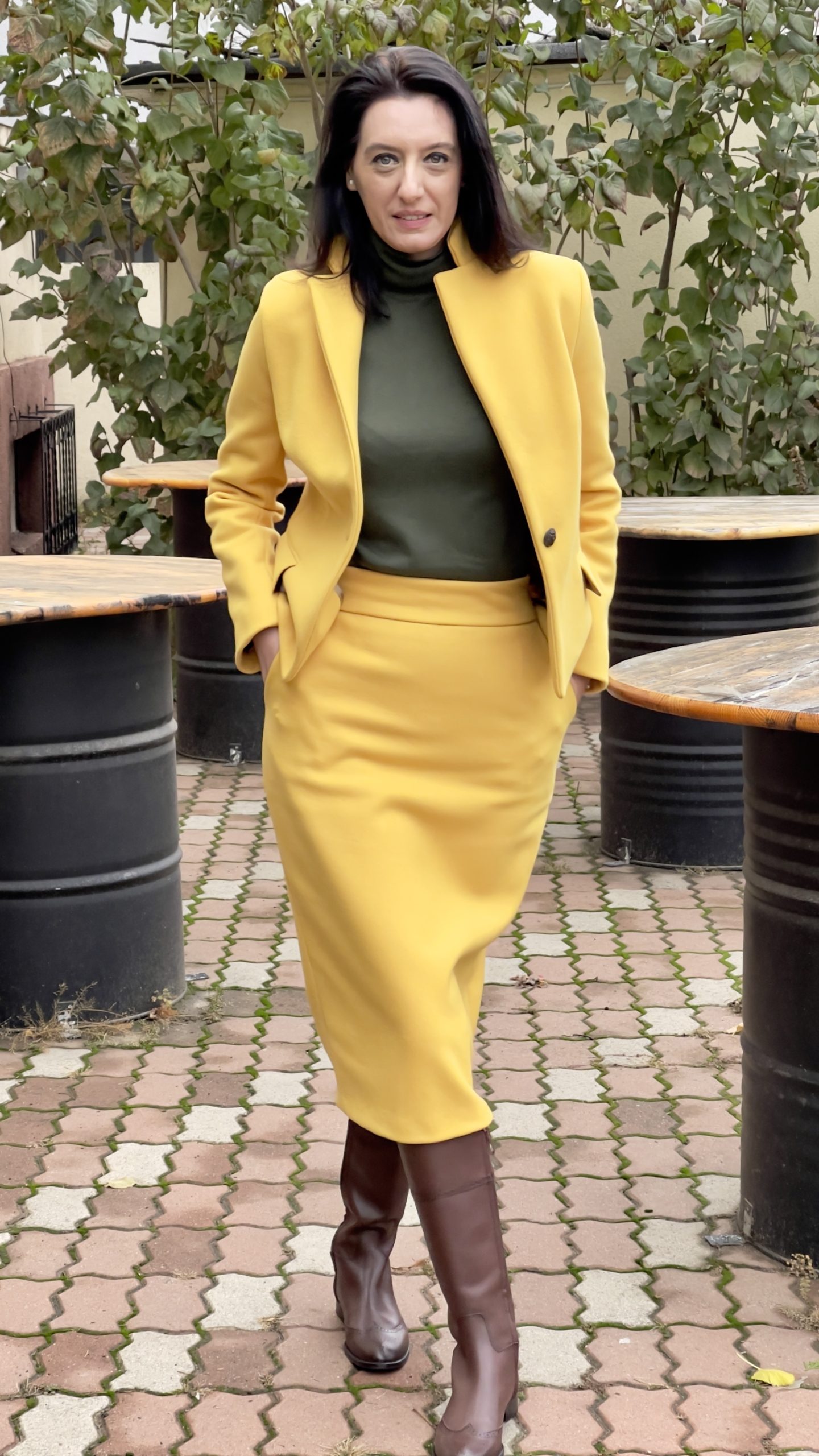 Costum din stofă de lână și cașmir - imagine 4