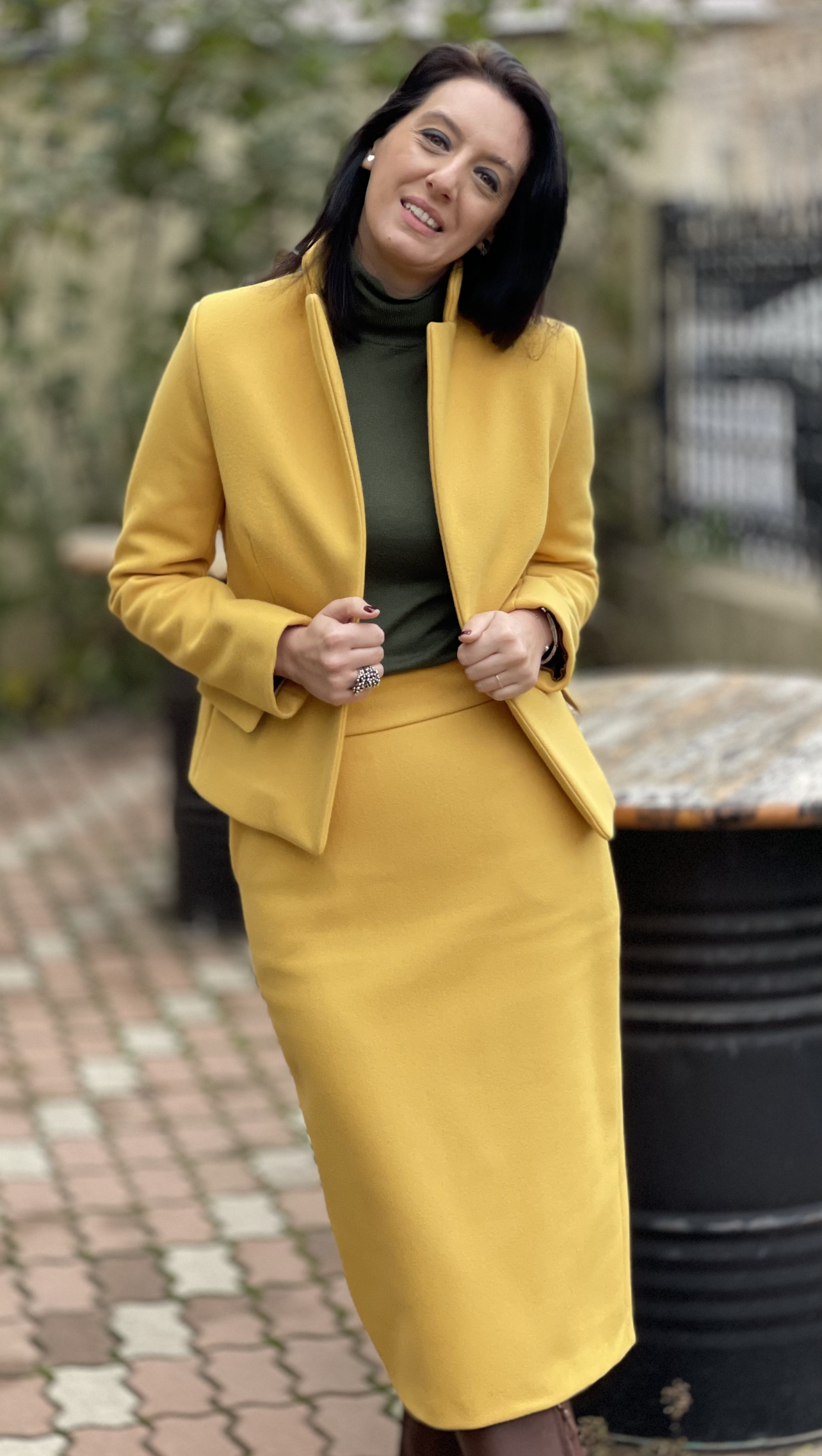 Costum din stofă de lână și cașmir - imagine 5