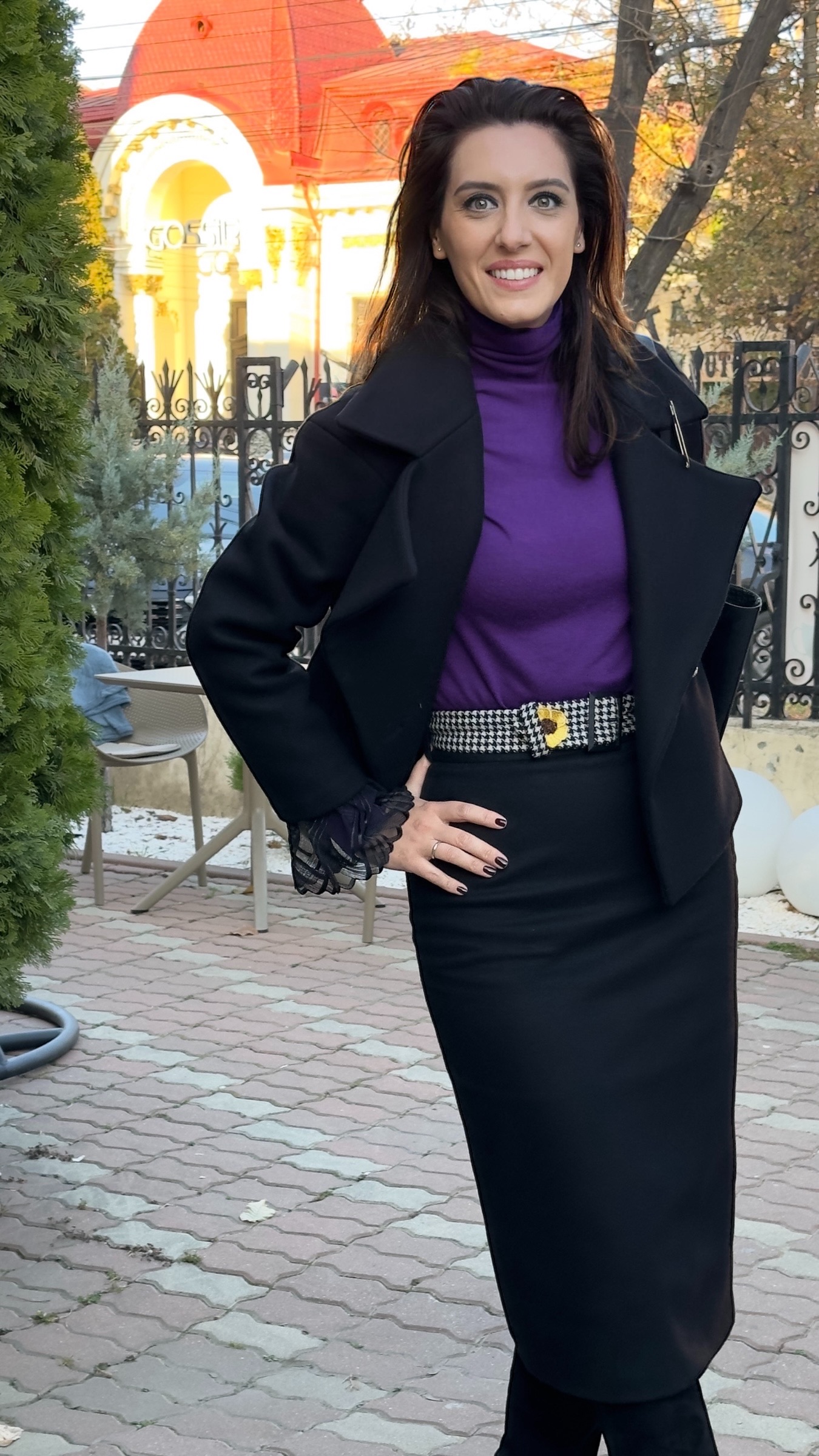 Costum din stofă de lână