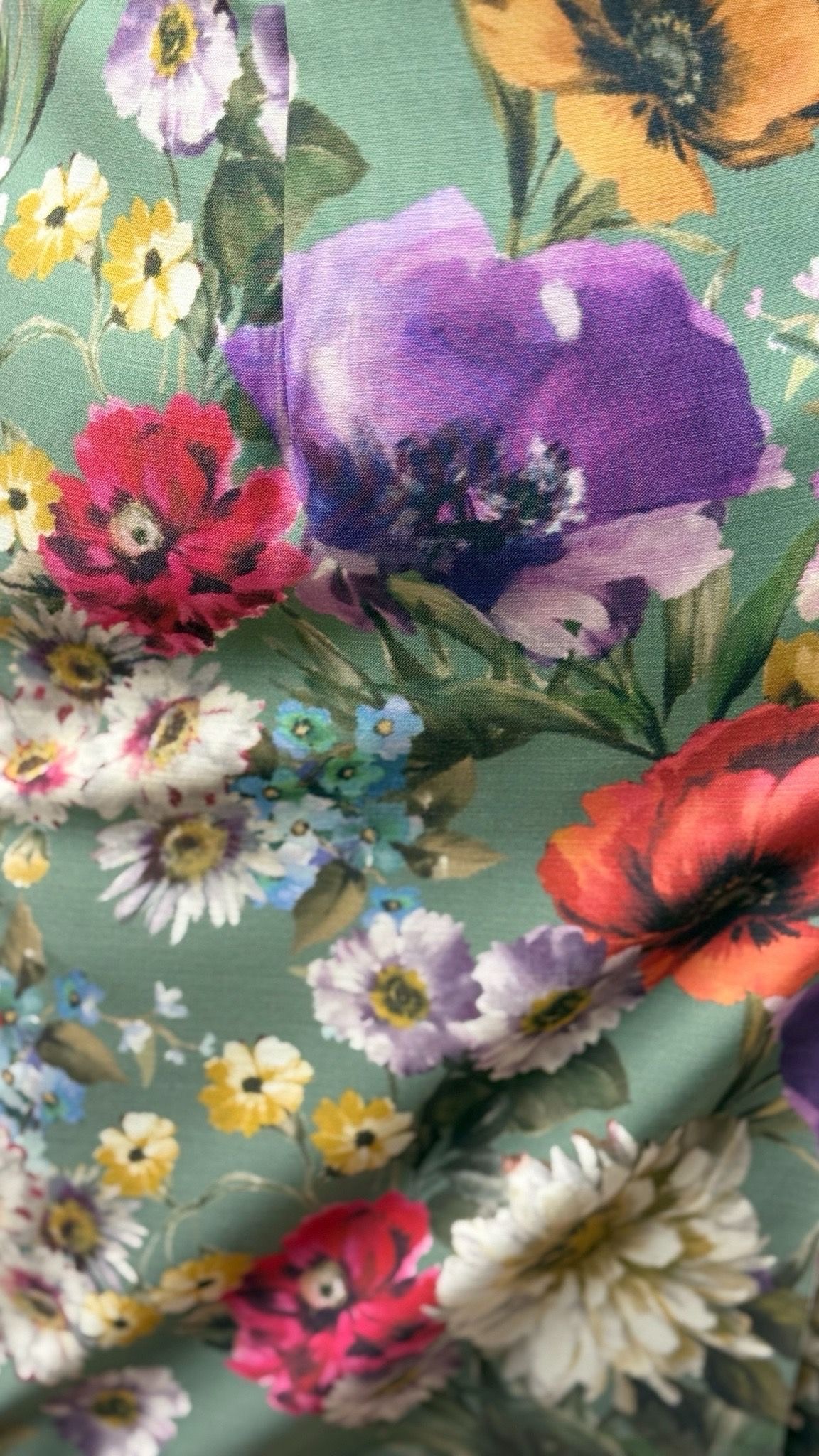 Rochie parte peste parte din stofă de lână imprimată - imagine 9